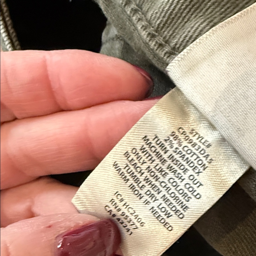 The Marine Crop Sanctuary Los Angeles Denim wide Leg Jeans 31 Olive Green - Picture 7 of 14